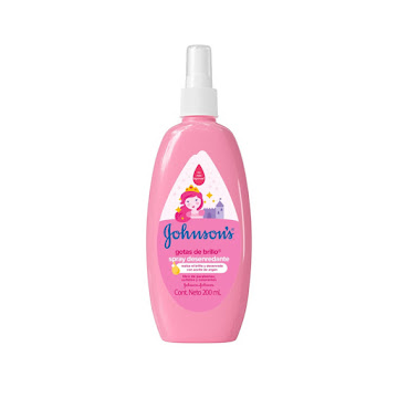 Spray Johnsons Baby Gotas De Brillo Proteínas De Seda x 200 ml  