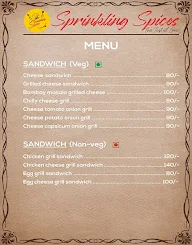 Sprinkling Spices menu 2