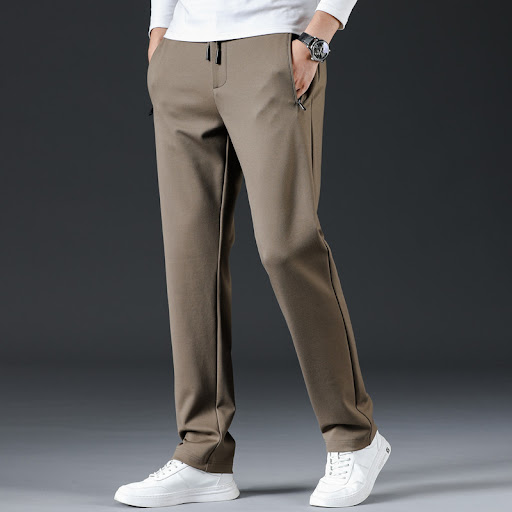 Title 2, Mens Business Trousers Loose Straight Leg Comf...