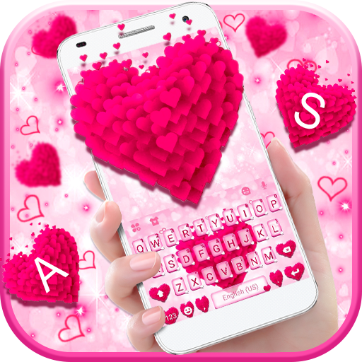 Pink Love Keyboard Theme