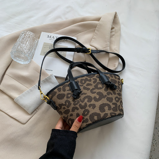 Title 3, Popular Small Bag Female Retro Leopard Print Si...