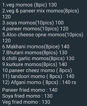 Lalaji Paratha & Momo's menu 