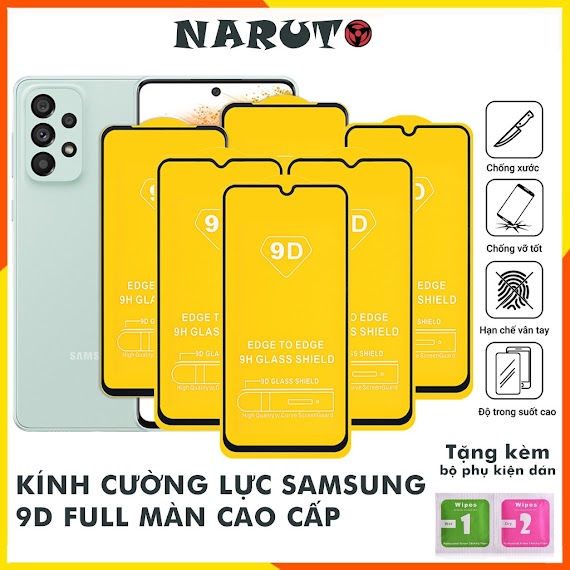 Cường Lực Samsung A23 A73 A55 A33 A03S A32 A22 A02S A52 A72 A51 A71 A31 A12 A11 A02 M51 A21S A80 A70 A03 Core Kính [9D]