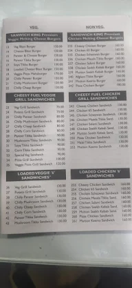 Sandwich King menu 2