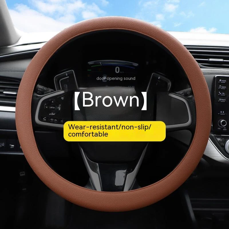 Capa de volante de silicone para carro Antiderrapante, confortável e resistente Protege o volante do desgaste e melhora a aderência.