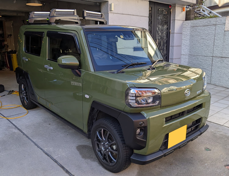 タフトのスノボー仕様・スタッドレスタイヤへ交換に関するカスタム事例の投稿画像1枚目