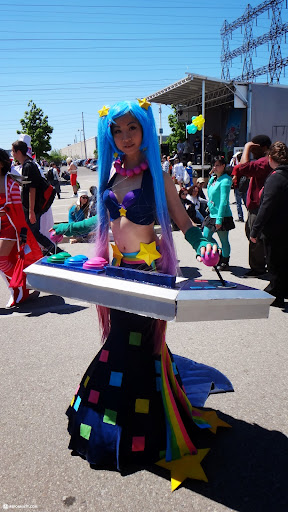 keyboard girl at anime north 2013 in Toronto, Canada 