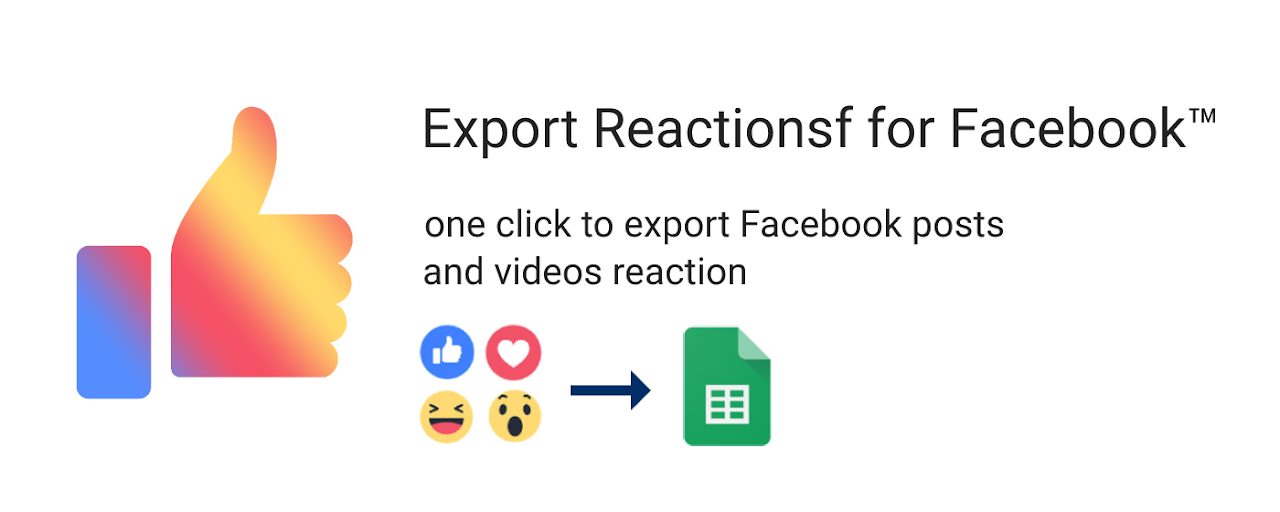 Export Reactions for Facebook™ Preview image 1