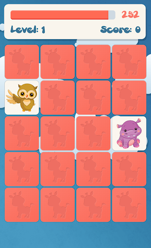 Screenshot Animals memory game for kids