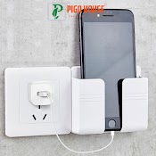 Khay Để Điều Khiển Hình Hộp Remote Dán Tường, Giá Đựng Remote Dán Tường, Kệ Dán Tường Để Điện Thoại Pigo