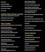 The Masterpiece Cafe menu 3