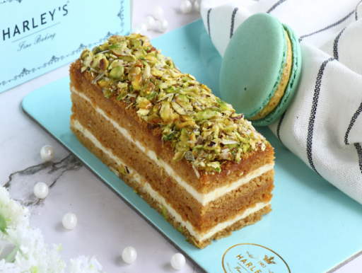 Ottoman Turkish Baklava Medovik With Pistachio Macaron