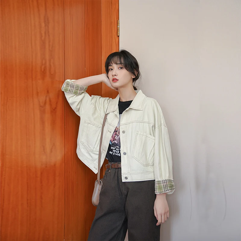 Koreaanse stijl college stijl temperament los kort jas