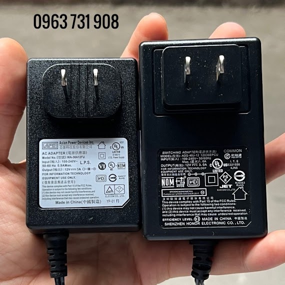 Adapter Nguồn 12V 3A Xịn Chính Hãng Bảo Hành 12 Tháng