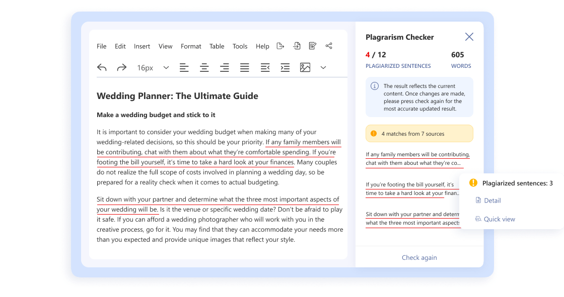 Plagiarism Checker - WriterZen Review 