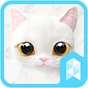 Marshmallow Cat Live theme  Icon