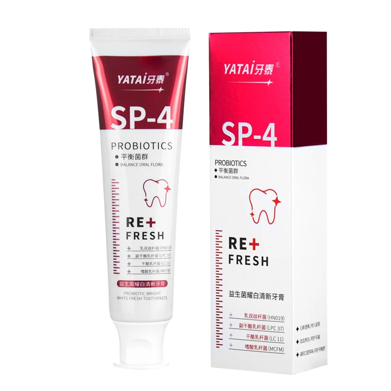 Tetai Probiotics Yao Bai Pasta Dental Menta Fresca Elimina Mal Aliento Dientes Sanos Limpieza Profunda Refrescante Boca Cuidado Bucal