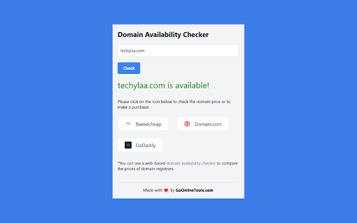 Domain Availability Checker