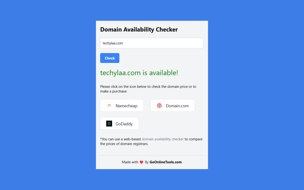 Domain Availability Checker Preview image 2