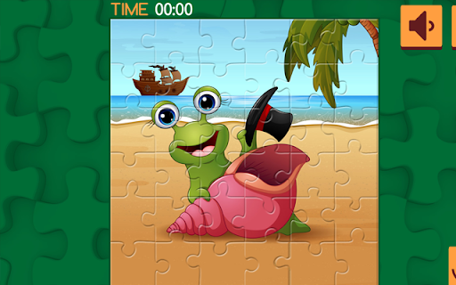 Cute Snails Jigsaw Game