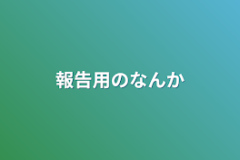 報告用のなんか