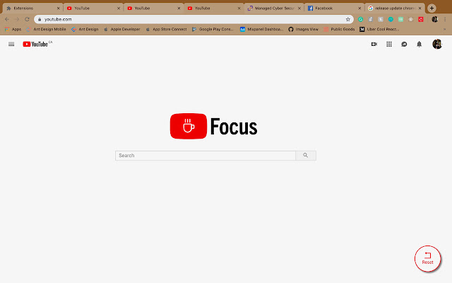 YouTube Focus chrome extension