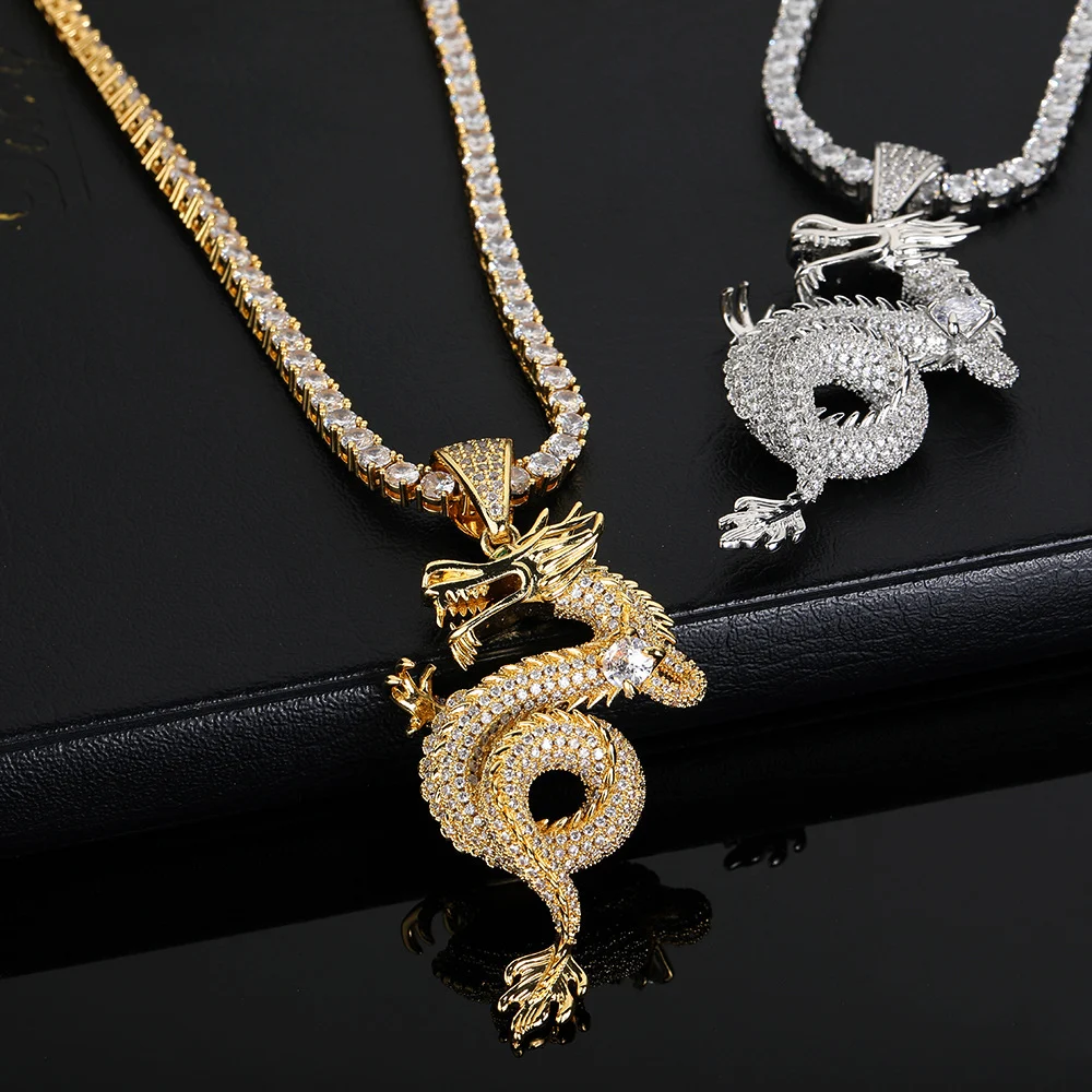 Title 3, Heren Zodiac Draken Hanger Trui Ketting Uniek s...