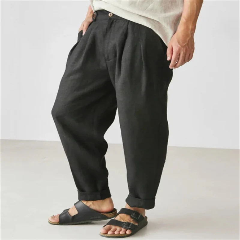 Atmungsaktive Herren Casual Leinenhose – Bequem und stilvoll durch den Sommer. Die perfekte Hose für warme Tage und entspannte Looks