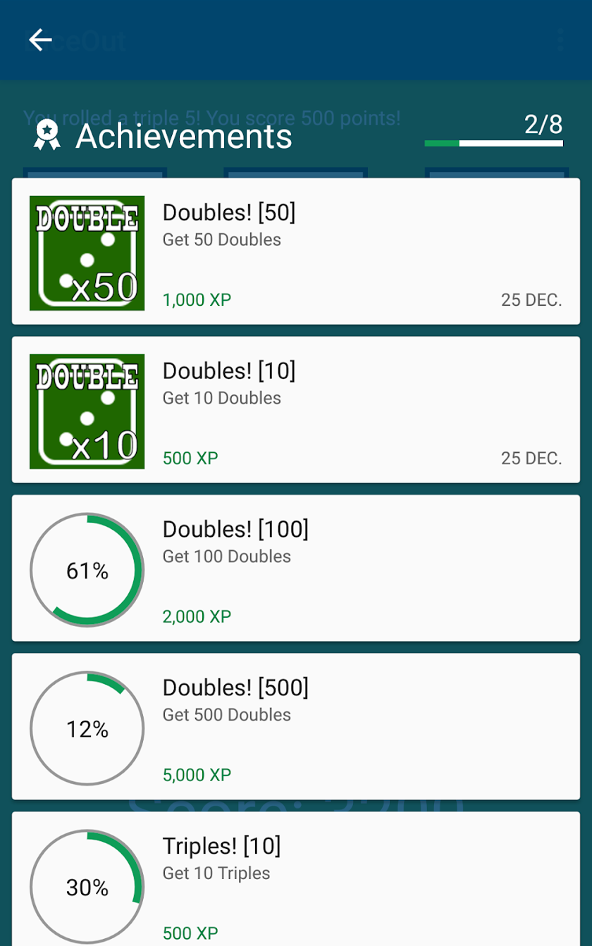 DiceOut Screen 2