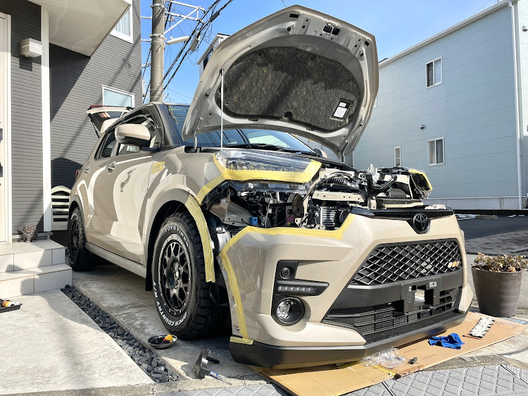 ライズのレクサス純正ホーン・マルコホーン・ＤＩＹ作業・バンパー外し・ライズに関するカスタム事例の投稿画像6枚目