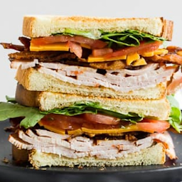 Turkey Salad Club Sandwich