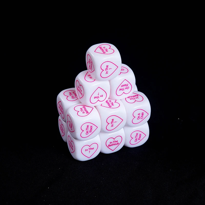 Dados Redondeados con Impresión de Parejas Inglesas para Juegos y Actividades Divertidas con tus Amigos y Familia. ¡Disfrútalos!