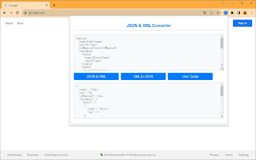 JSON & XML Converter