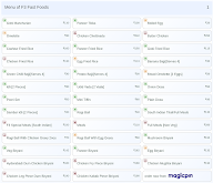 F3 Fast Foods menu 1