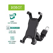 Giá Đỡ Điện Thoại Gắn Xe Máy Robot Rt - Mh02 Khớp Xoay 360 Độ Linh Hoạt Kẹp Chắc Chắn Chống Cướp Giật