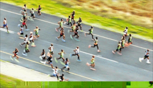 OCTOBER 3, 2015 Front runners make their way towards Zwelitsha during the 68km Legends Marathon held between Bhisho and East London over the weekend PICTURE ALAN EASON COPYRIGHT DAILY DISPATCH