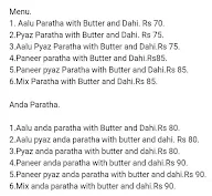 Mama Bhanja Parathe Wale menu 1