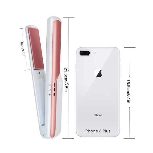 Title 9, USB wireless charging hair straightener for on-...