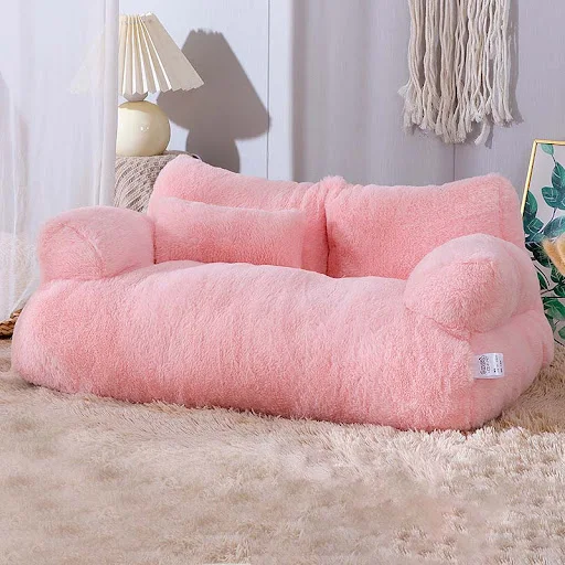 Luxury Cat Bed Super Soft Warm Pet Sofa for Small Dogs Cats Detachable Washable Non-slip Kitten Puppy Sleeping Bed Pet S