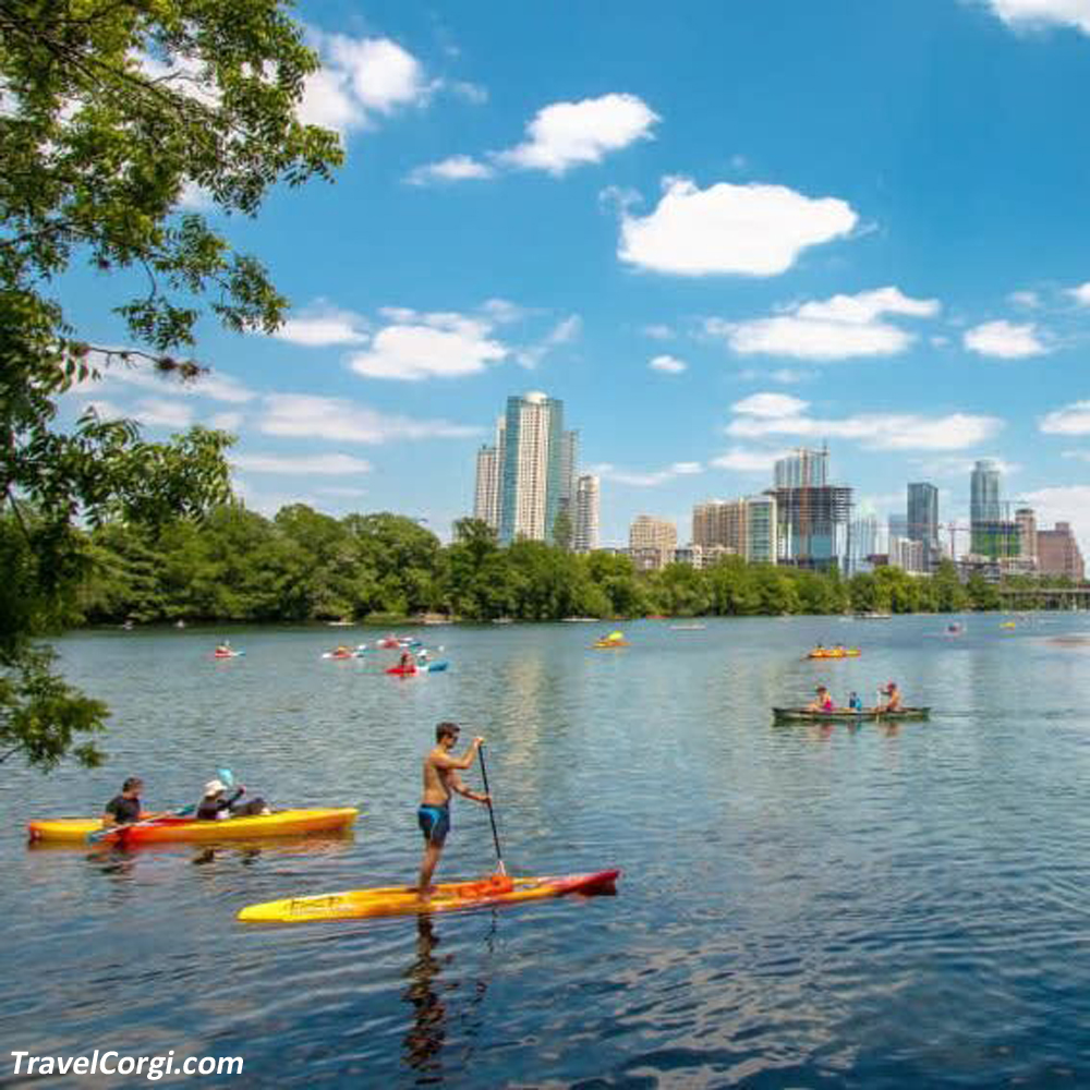 Kayaking On Lady Bird Lake, Austin