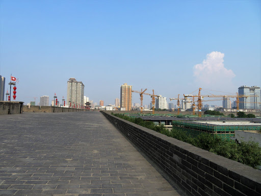 Xi'an City wall bike ride China 2016