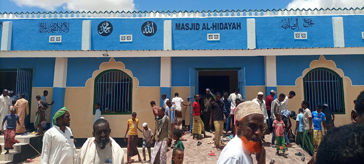Muslim faithfuls leave Masjid Al-Hidayah mosque that was officially opened by DCI boss Mohamed Amin on Friday, March 8, 2024.
