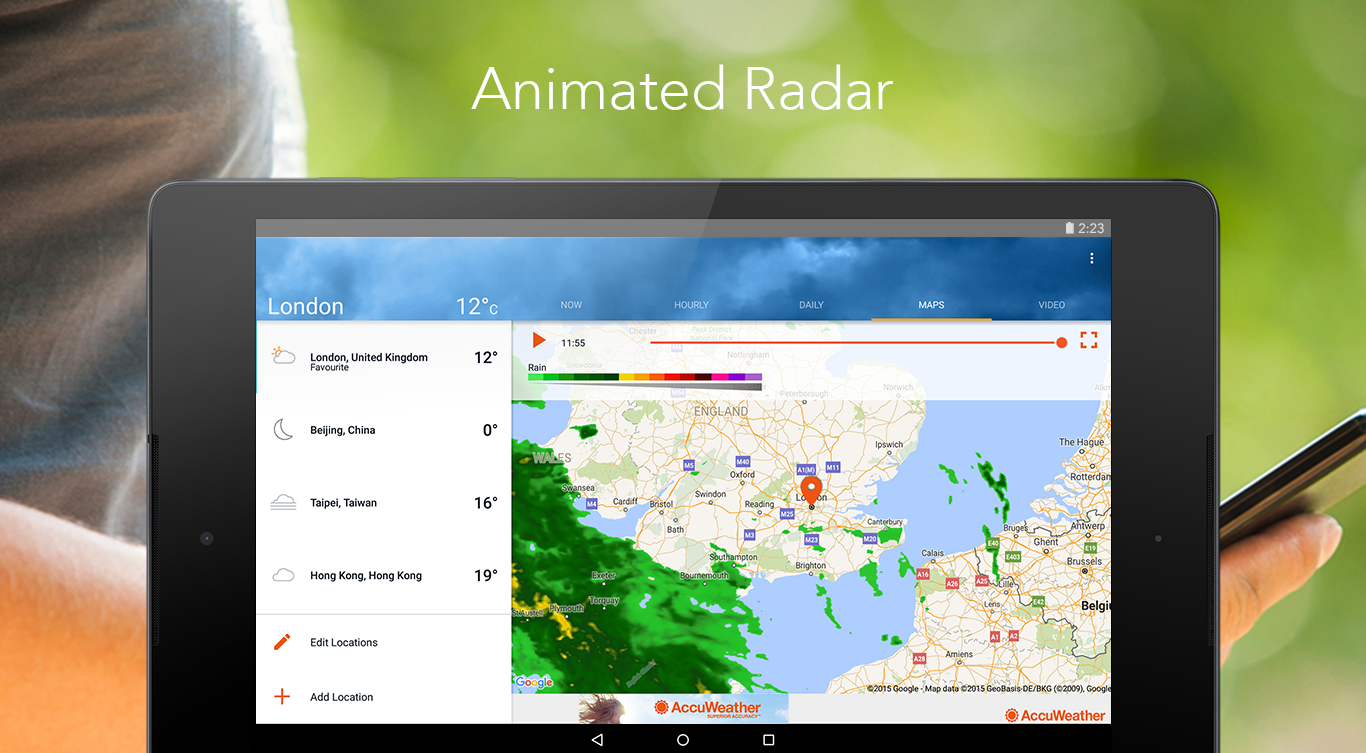 AccuWeather Weather Radar, Live Updates & Reports Android Apps on Google Play