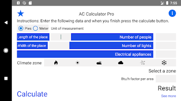 Air conditioner or heat pump Screenshot