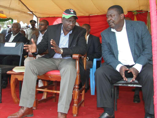 Deputy President William Ruto and ANC Leader Musalia Mudavadi.