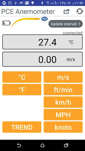 PCE Anemometer - v1.11