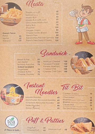 Tea Post menu 