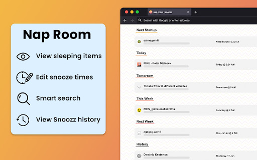 Snoozz - Snooze Tabs & Windows for later