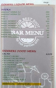 Dinner Bar Cum Restaurant menu 3