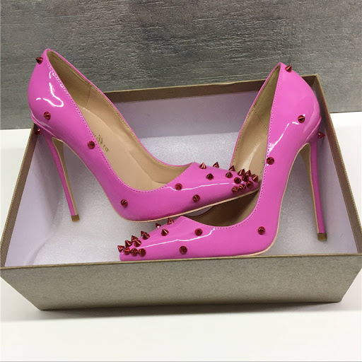 Title 4, Riveted French Girls High Heels, offering eleg...